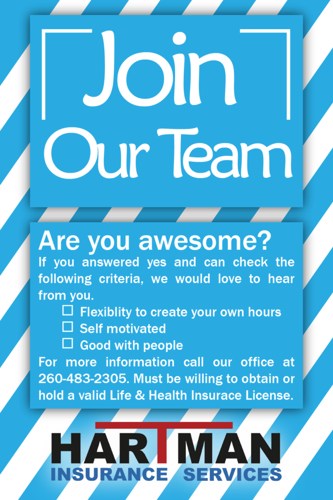 Join Our Team Hartman Insurance Services